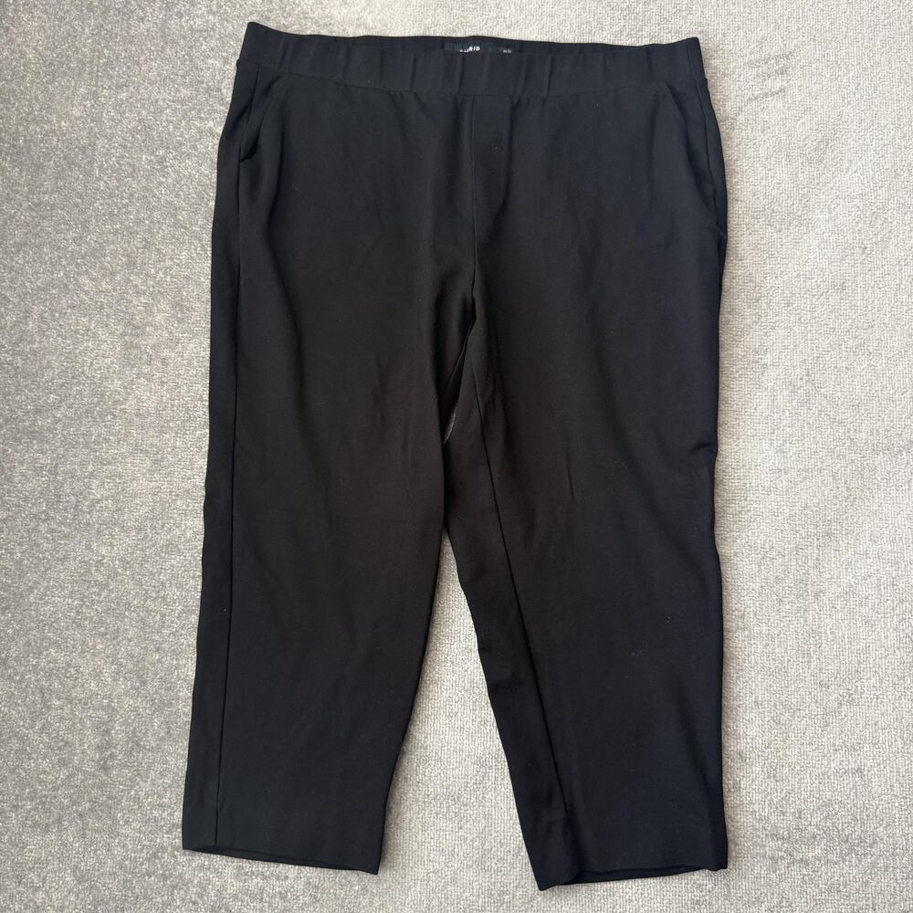 Torrid Pants Womens 4X Black Pull On Ankle Crop Stretch Workwear Office Career